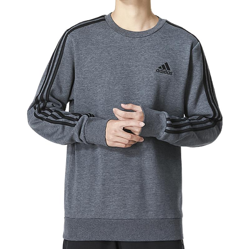 Adidas FW22 Alphabet Print Crewneck Sweatshirt Men Tops Grey H12166