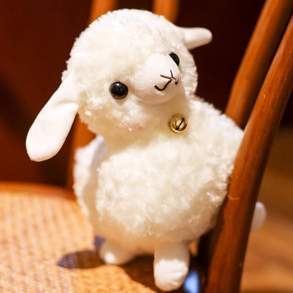 26CM Mare Ananas Alpaca Perna de Dormit Păpușă Umplută Kawaii Alb Păpușă Miel Cadouri de Festival Pentru Copil Cadou de Crăciun Zi de Naștere
