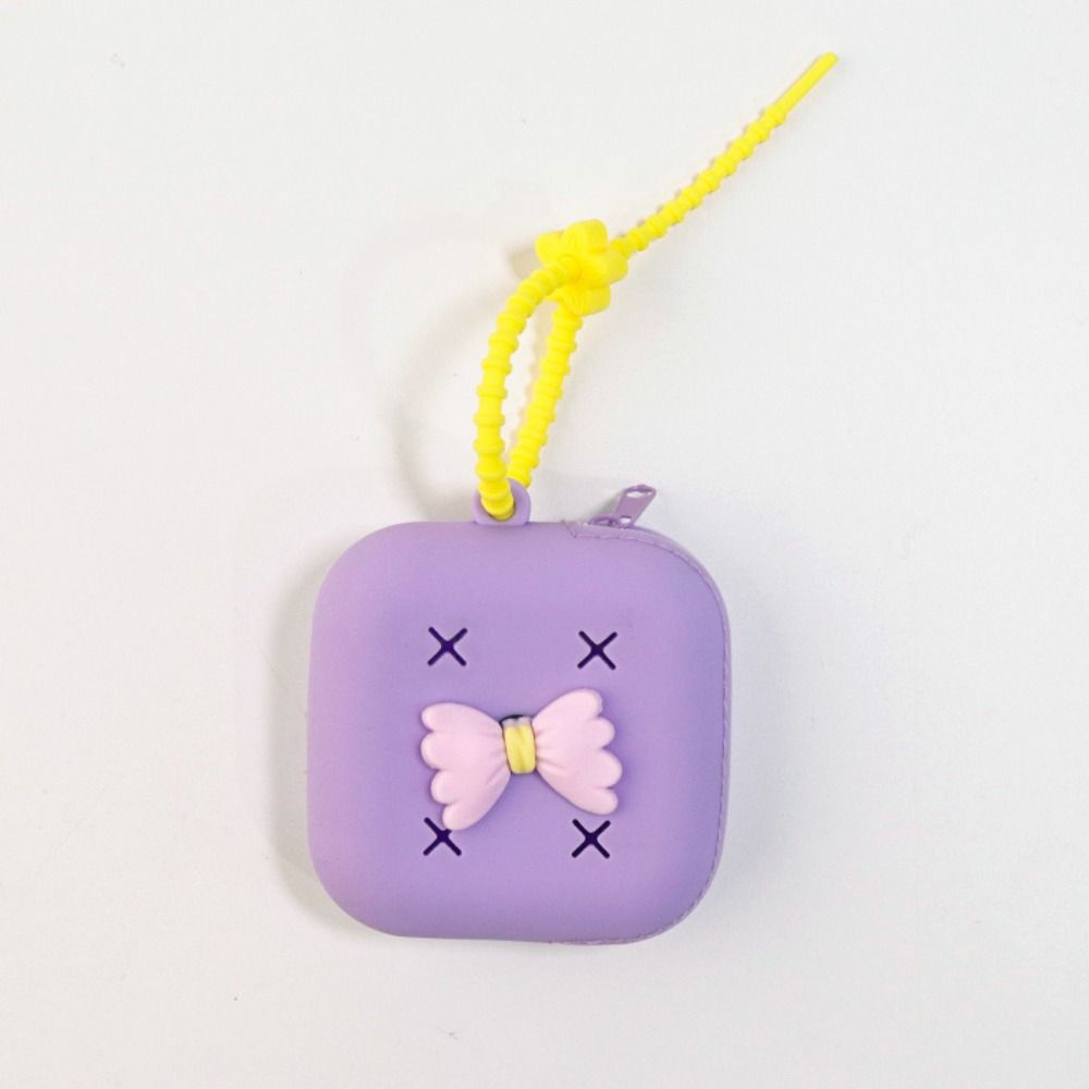 New Holes Coin Purse Silicone Zipper Card Holder Storage Bag