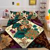 Set Biancheria da Letto Matrimoniale Alta Qualità Fiori Stampa 3D Copriletto Donna Decorazione Camera da Letto