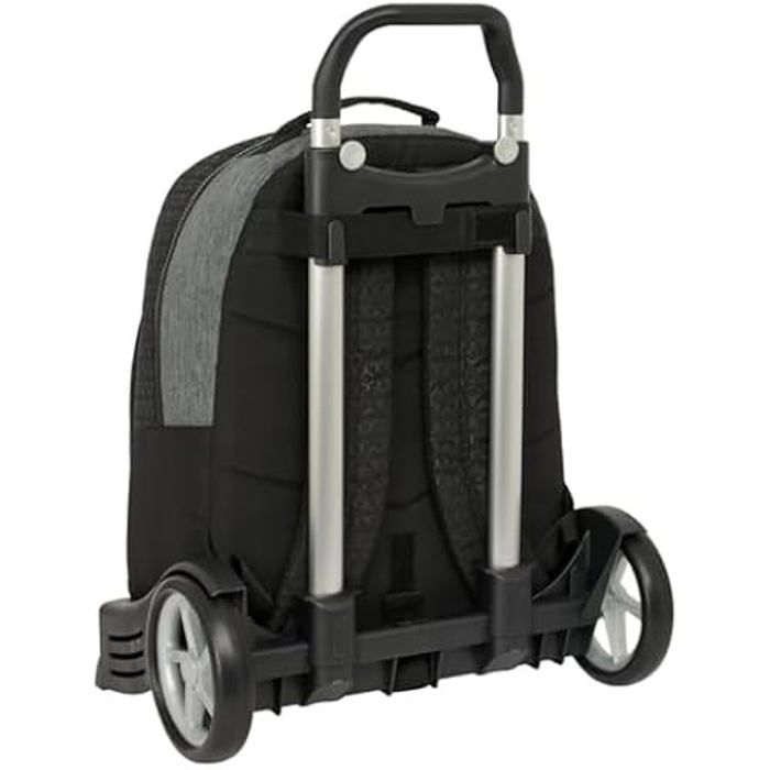 Sac à Dos d'écolier - SAFTA - BLACKFIT8 Old School - Ergonomique - Trolley - Noir
