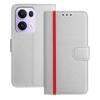 For Oppo Reno13 Pro 5G Phone Cases Wallet Stand Color Splicing Leather Cover with Magnetic Clasp