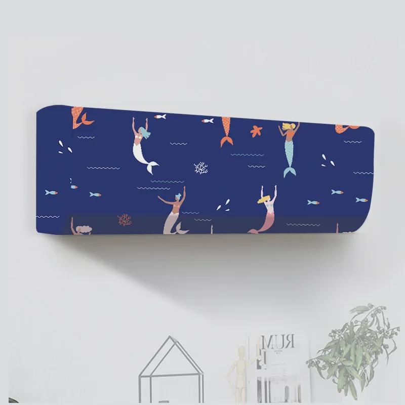 Universelle Cartoon-Staubschutzhülle für Klimaanlagen: Waschbar & Elastisch für Schlafzimmer