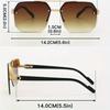 New Fashion Half Frame Cutting Edge Fashion Glasses for Men and Women Trendy European and American Box Fashion Glasses