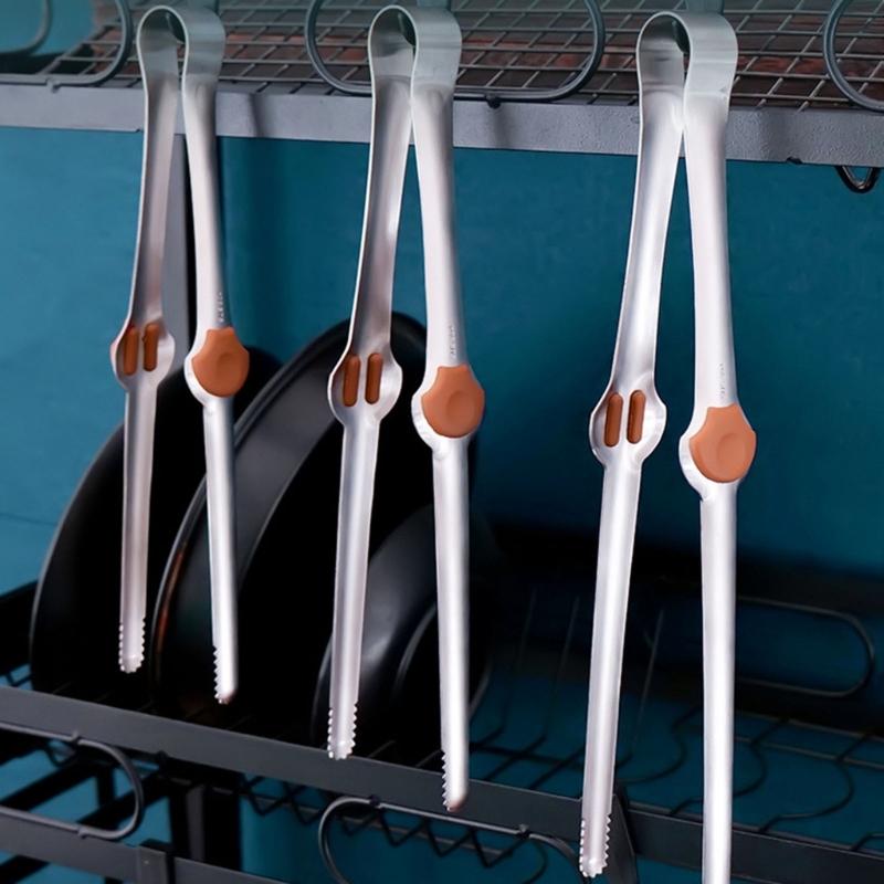 Multipurpose Food Tongs Convenient Kitchen Tongs Reliable BBQ Tongs Bread Serving Tongs Efficient Kitchen Utensil