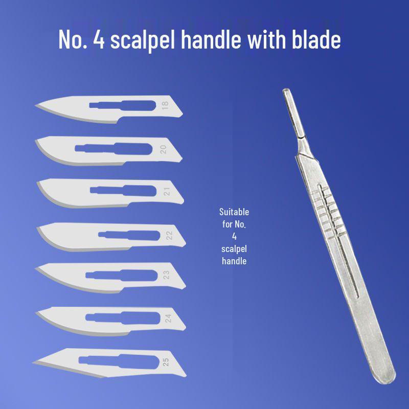 Carbon Steel Surgical Blades (Sizes 10-23) for Dead Skin Removal, Single-Sided