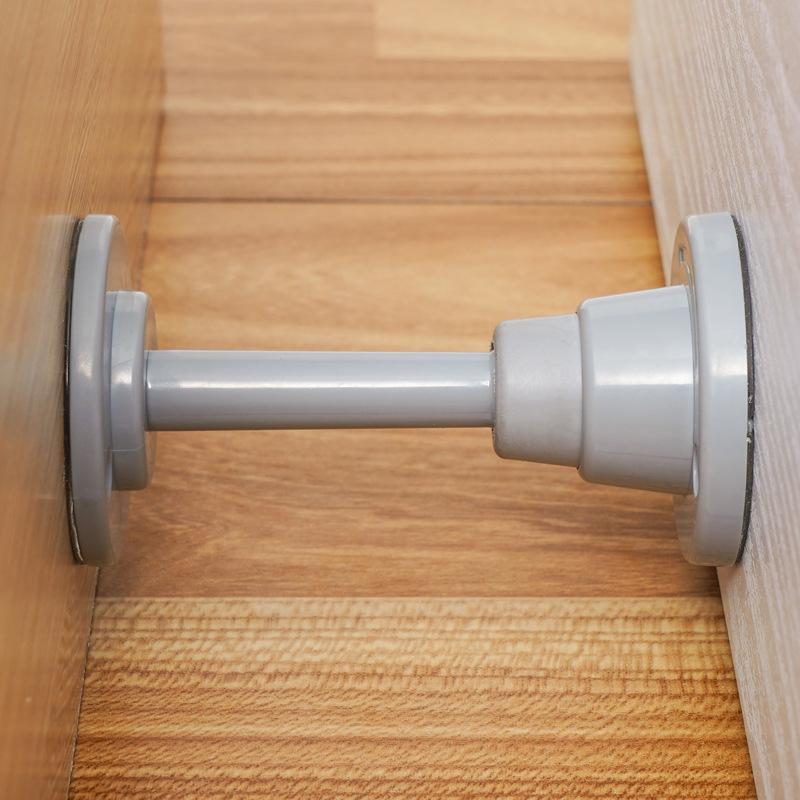 Silicone Anti-Theft Door Stop: Windproof, Anti-Collision, No-Punch Design for Toilets