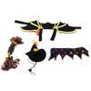 4 Stück Halloween Fledermaus Haustierkostüm Hundekostüm Verkleidungszubehör für Katzen Cosplay Party Dekoration