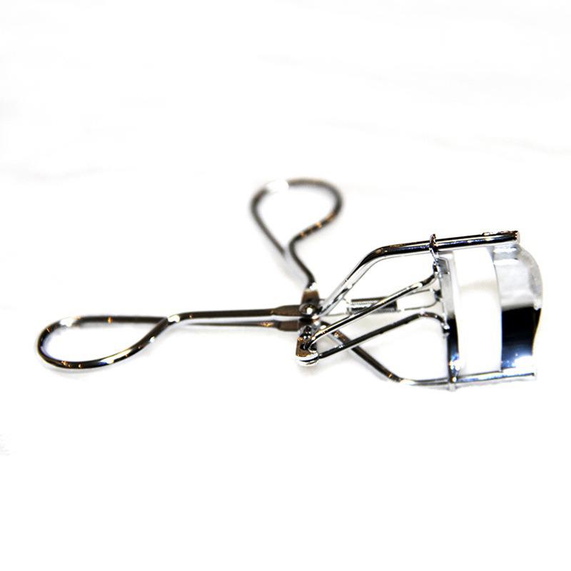 Mini Silver Stainless Steel Eyelash Curler - Portable Makeup Tool