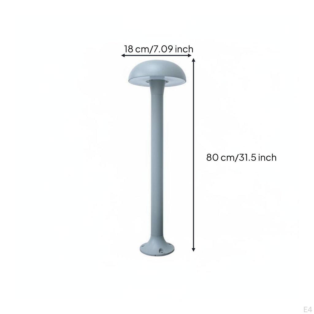 LED Mushroom Lamp Easy Installation Modern Landscape Weatherproof Resistant Outdoor Pathway