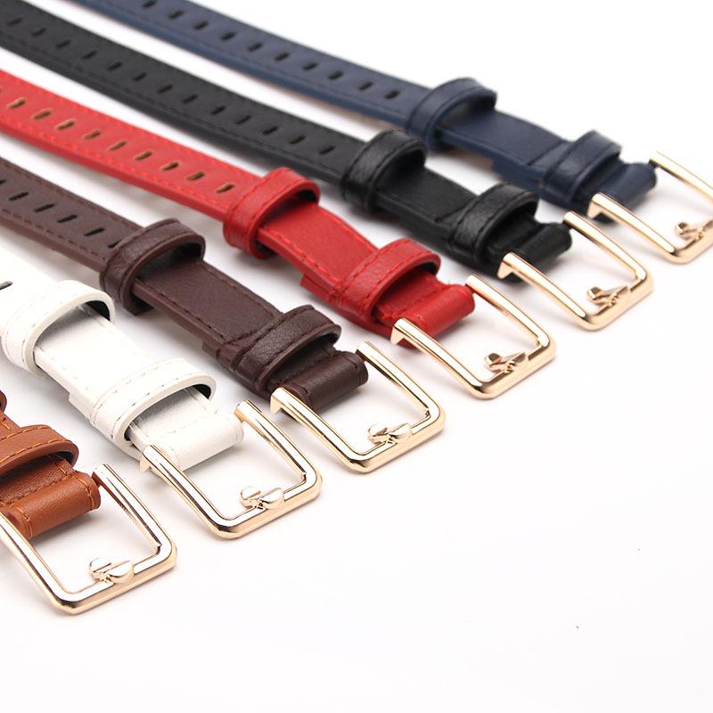 Women's Belt Korean Style Casual Hollow Decorative Pin Buckle Belt Versatile Girls' Jeans Belt Without Punching Belt
