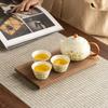 Ceramic Ru Kiln Travel Tea Set Chinese Style Portable One Pot Four Cups Outdoor Brewing Teapot Kung Fu Tea Set Home Gift Box
