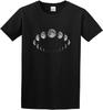 Moon Phases Cycle Wicca Wiccan Witch Pagan Goth Unisex Short-Sleeve T-Shirts Black