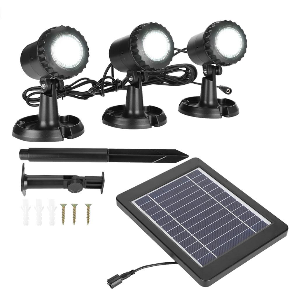 Solar Energy Underwater Lamp Equipment with Light Heads Energy Saving IP65 Waterproof