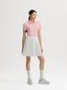 SERGIO TACCHINI W Goat Jersey Mix Pleated Collared Neck Short Sleeve Dress (L.Pink) (L.Pink)