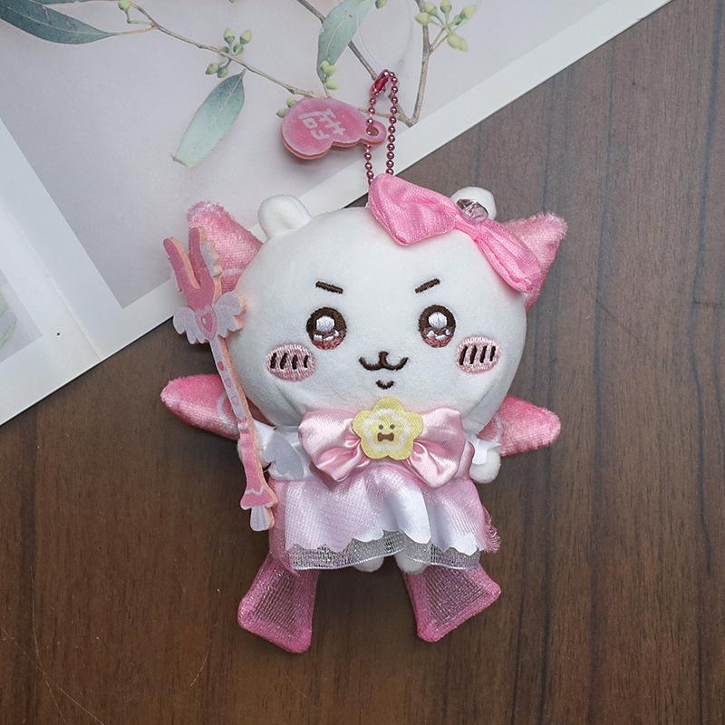 Jiyi Pluszowa Lalka Magicznej Dziewczyny Breloczek Kawaii Hachi Usagi Uroczy Kreskówkowy Wisiorek do Plecaka Uroczy Pluszak z Motywem Magii