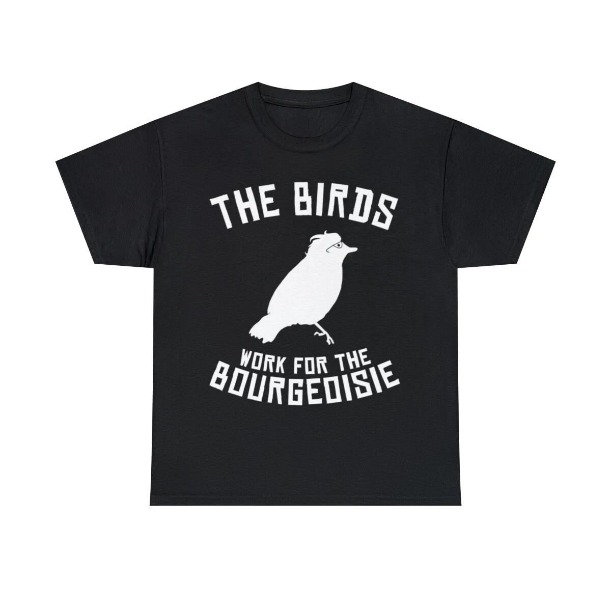 The Birds Work For The Bourgeoisie 1986 Robot Birds Graphic Tee Shirt, S-5XL 3XL