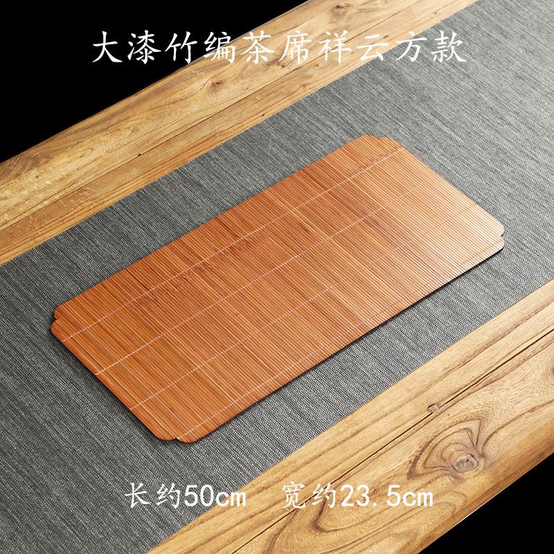 Covoraș de ceai din bambus, țesut cu lac