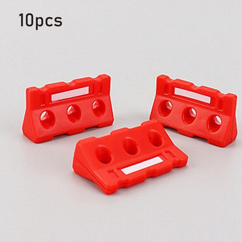 10pcs Mini Traffic Signs Roadblock Toy for Kids Construction Car Theme Party Traffic Cone Sport Training