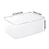 Acrylic Desktop Mask Storage Box Dust-proof Large Capacity Cosmetic Storage Case with Cover Transparent