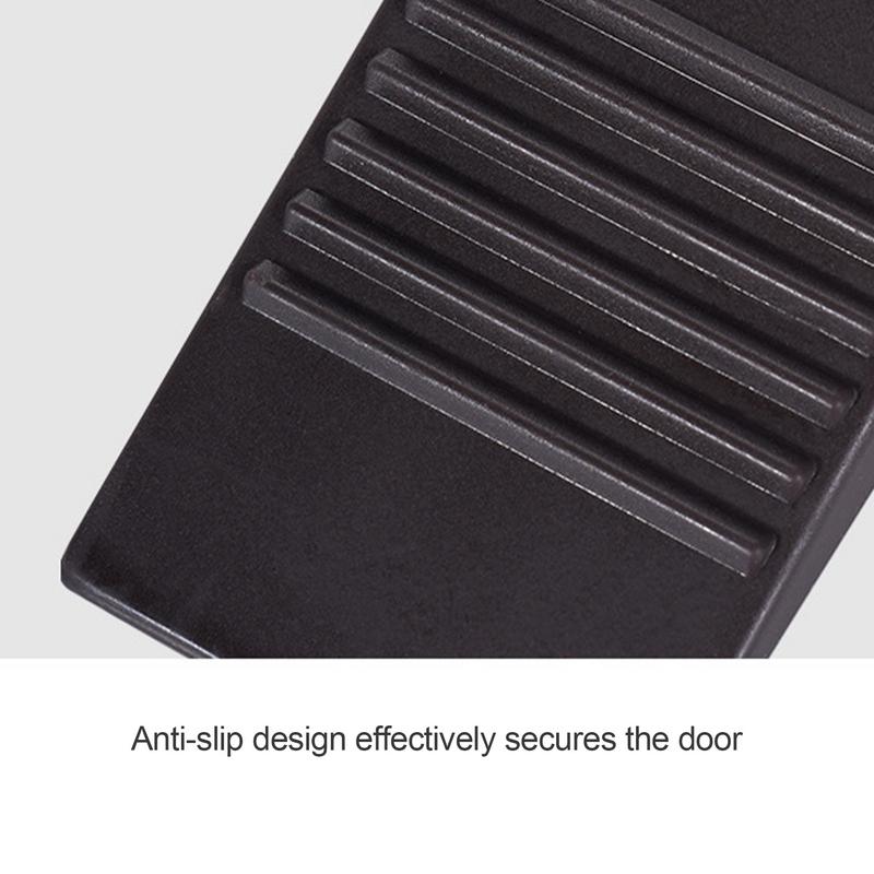 Heavy Duty Wedge Rubber Door Stop Silent Door Stops Door Stopper Anti-Collision Door Stopper Wedge For Carpets Wood Floors Tiles