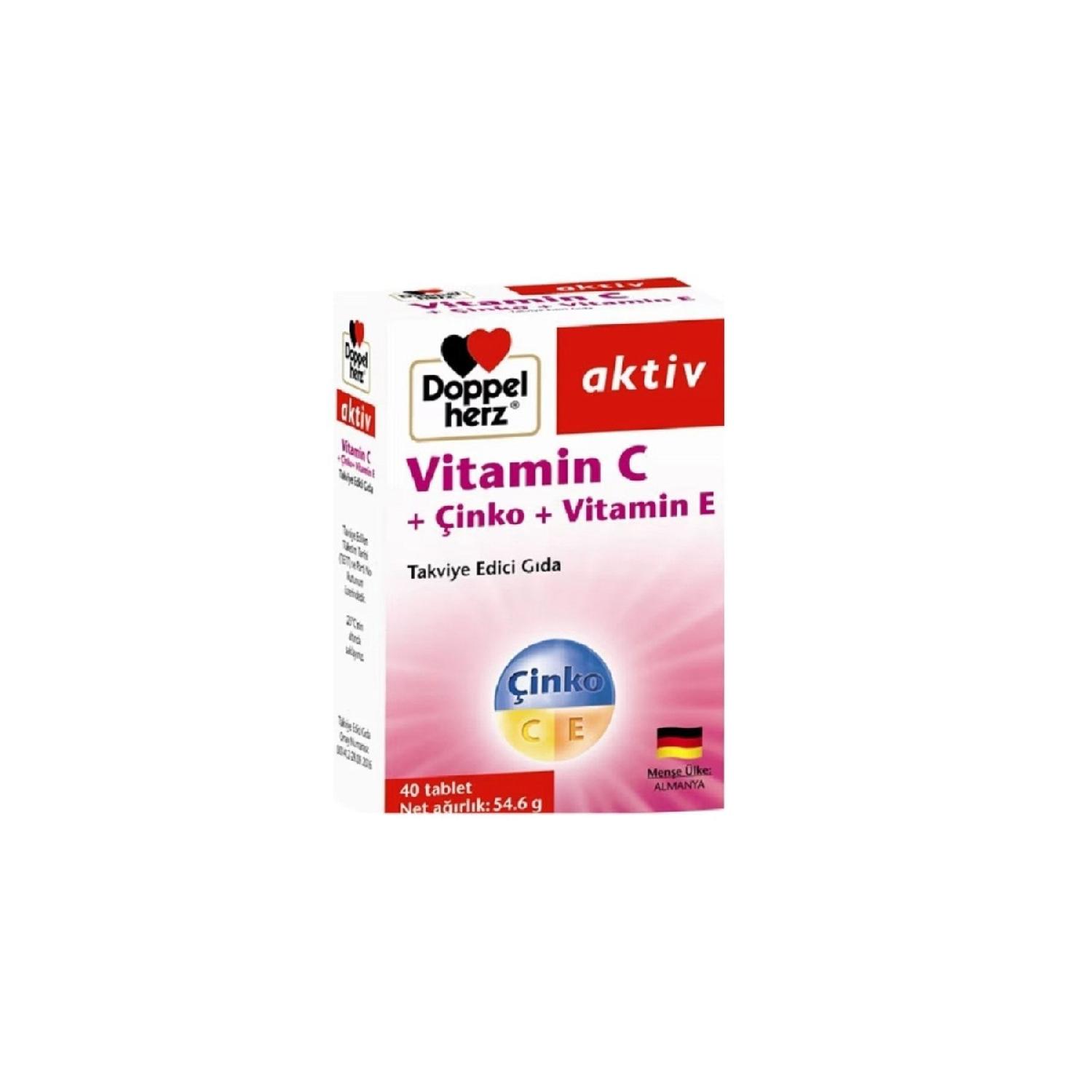 

Activ Vitamin C Zinc Vitamin E 40 Tablet