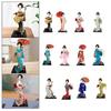 12" Japanese Geisha Collectible Figurine Kimono Dolls Asian Geisha Doll Girl Statue for Home Office Shelf Table Decoration