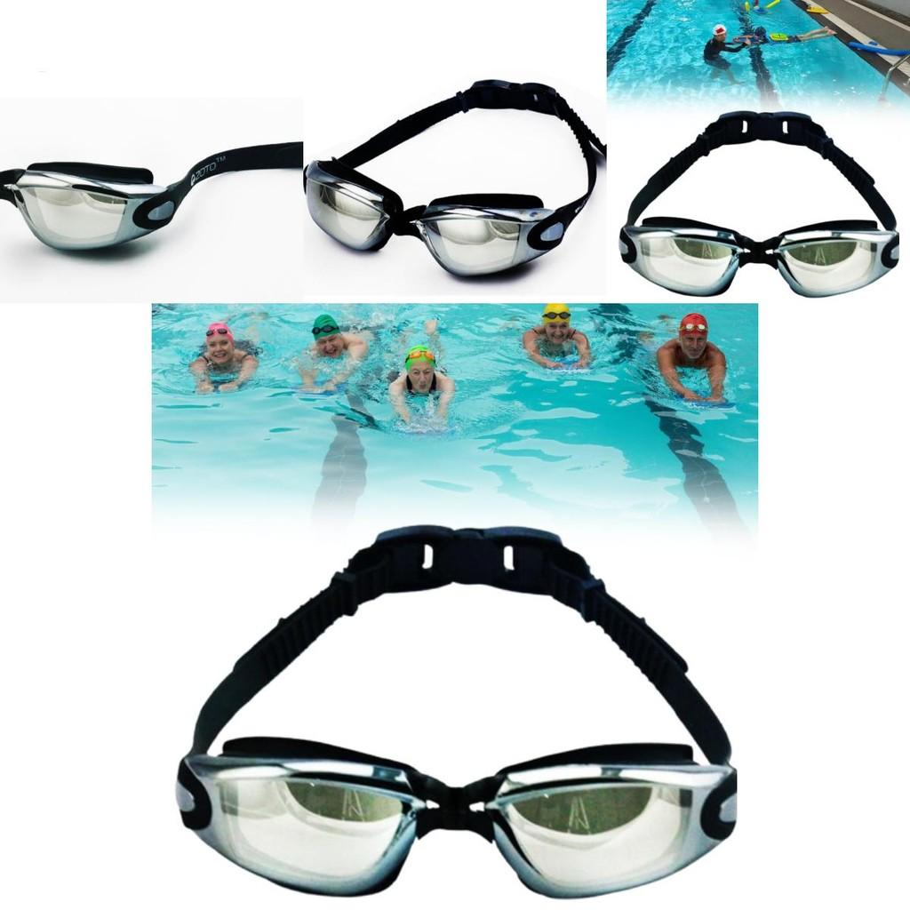 Hd Swimming Goggles With Antifog Silicone Frame Uv Protection For Adults