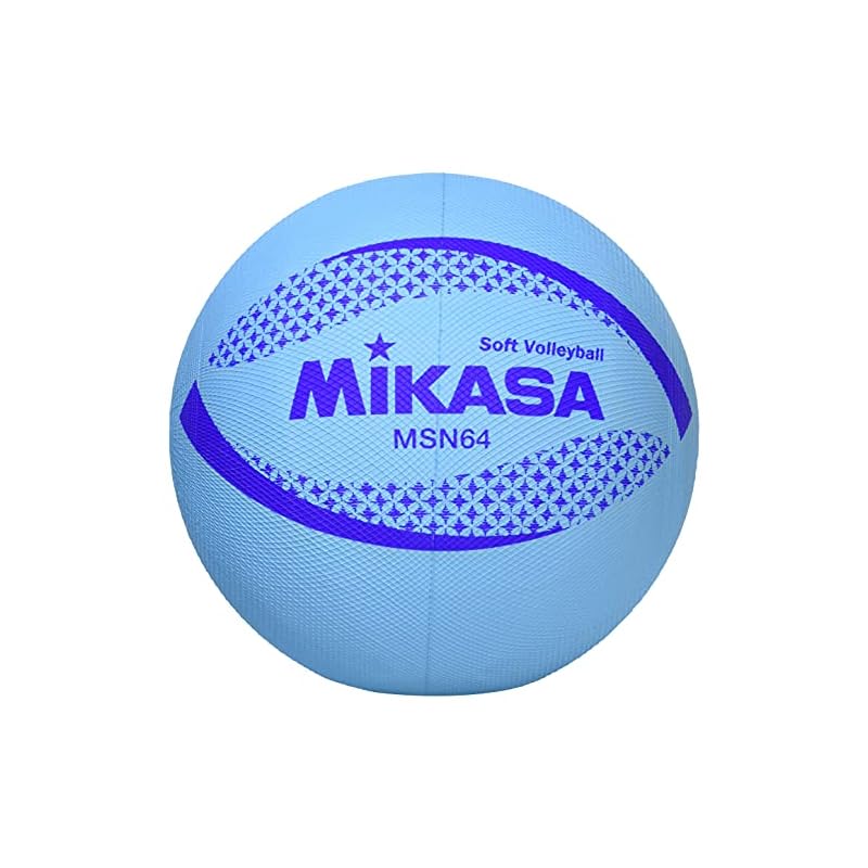 Mikasa Color Soft Volleyball, Circumference 64cm, Weight 150g (Blue) MSN64-BL