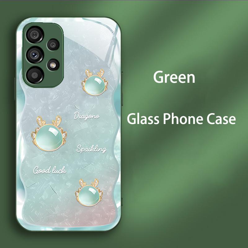 Capa de Vidro Temperado de Luxo para Samsung Galaxy A52 A52S A72 A22 A13 Lte A12 M12 A50 A50S A30S A20S Capa Rígida PC à Prova de Choque Funda