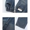 Children Winter Insulated Jeans Teen Kids Fashion Fleece Lined Street Trousers Girl Letter Embroidery Thermal Denim Pants