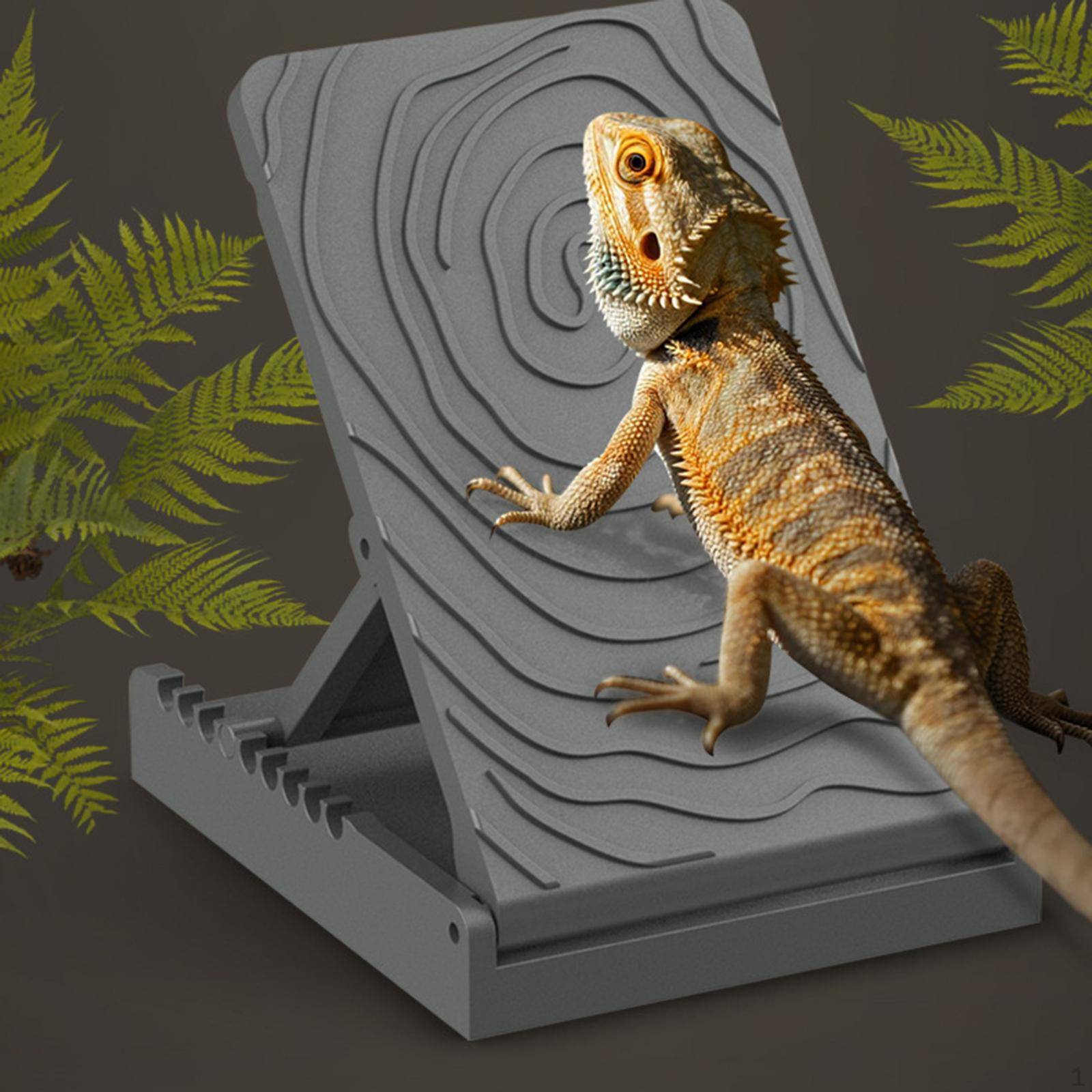 

Amphibian Climbing Stand Toy Foldable Exercise Tool Reptile Small Gray