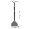 Wide Flat Edge Grooving Chisel 40Cr Alloy Steel Masonry Chisel Bit  For Hammer Drill