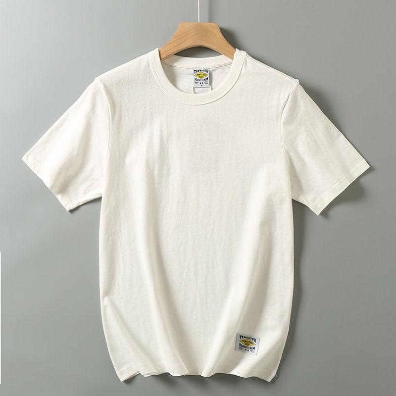 210G Washed Men's Casual Bottoming Shirt Short Sleeve T-shirt