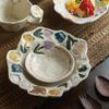 Retro Ceramic Fruit Bowl & Dessert Plate - Perfect Housewarming Gift