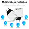 4-Port USB Fast Charger 5V/9V/12V QC3.0, European/American/British/Australian Standards, New Model