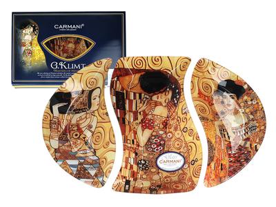 Decorative Plate Gustav Klimt Collage Art Porcelain For Gift