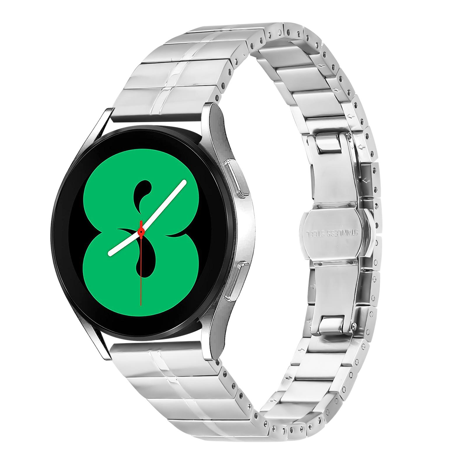 

For Garmin Approach S40/Forerunner 158 Stainless Steel Strap Line Design Replacement Wrist Band Silver