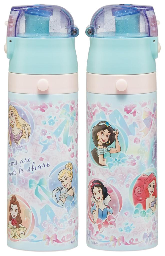 Skater Stainless Steel Water Bottle for Direct Lightweight and Disney Cooling Water Sports Water SDC469009 Kids, Drinking, 470ml, Child-Friendly,