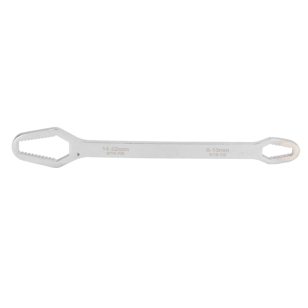Double Ended Self Tightening Wrench Multifunctional Adjustable 8‑22mm Self Tightening Spanner for Auto Repair