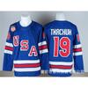 NHL Hockey Jersey USA Team Canada National Ice Uniform Cotton Sport Shirt Men