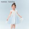 Balabala Dress for Girls 2026 New Summer Dress Gradient Mesh Skirt