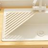 Rustproof Kitchen Sink Organizer Roll Up Sink Drainer Multipurpose Foldable Drain Rack  Sink Corner