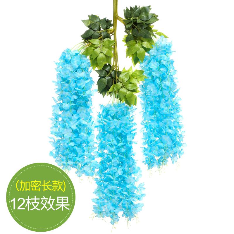 Simulation Wisteria Flower, Wedding Arch Decoration Promenade Simulation Bean Flower Branch Bean Flower Hanging, Vine Plant Fake Flower