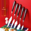 5-Piece Stainless Steel Palette Knife Art Set for Oil and Gouache Painting