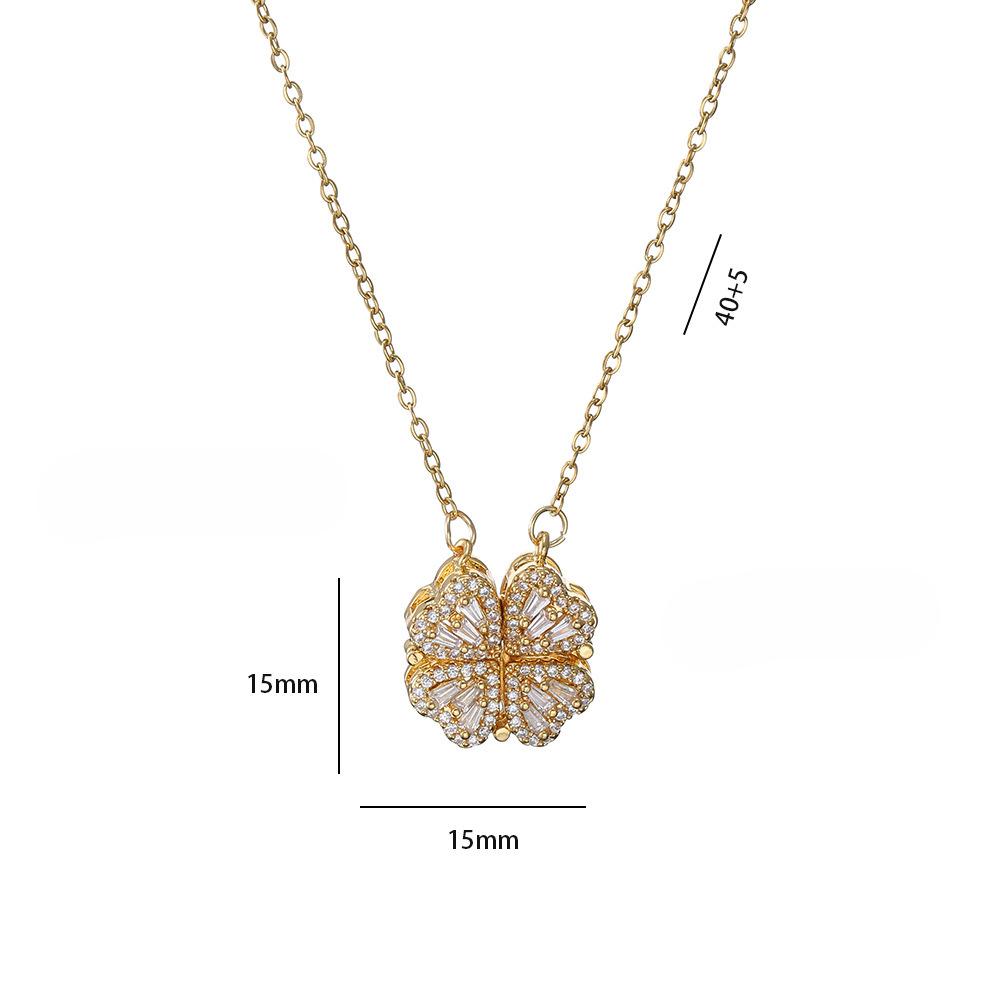 Four-leaf Clover Necklace Female Love Deformation Niche Design Temperament Four-leaf Clover Fashion Jewelry