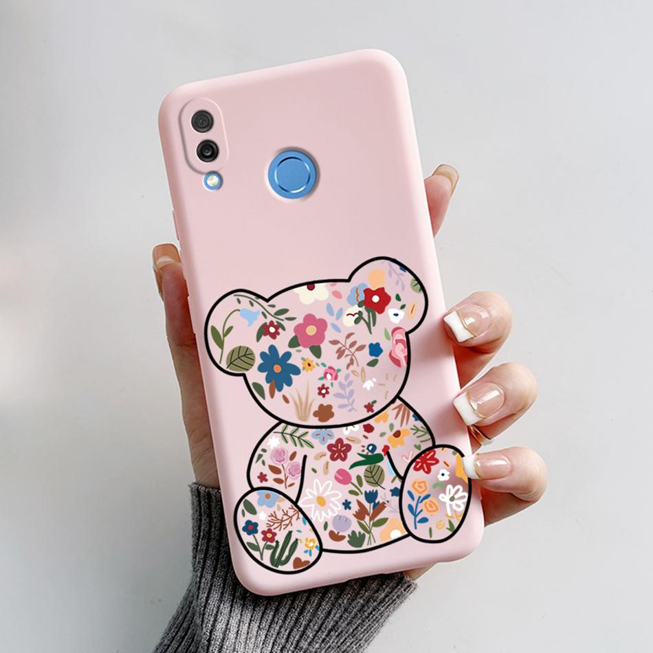 For Honor Play Case COR-L29 Phone Cover Cute Bear Cartoon Frog Soft Silicone Matte Fundas Coque For Honor Play Shockproof Bumper