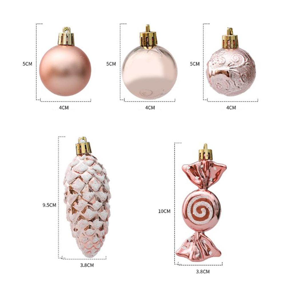 Christmas Tree Ornaments Festive Party Decor Charming Colors