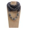 Necklaces Neckerchief Solid Color Jewelry Shawl Fashion Head Scarf  Women