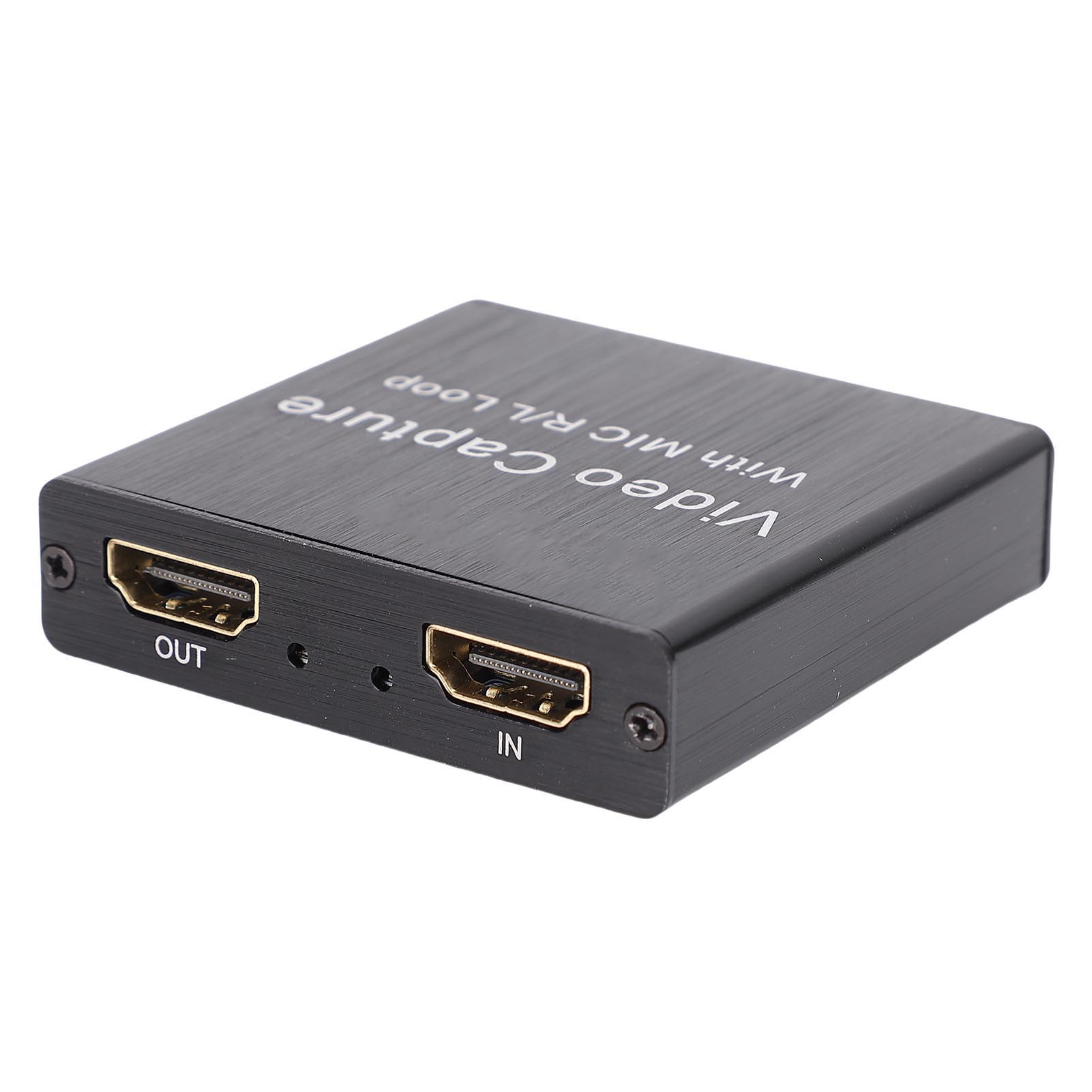 

4K Video Capture Card USB to HD Multimedia Interface Capture Card with Loop Out 3.5mm Mic 1080P Video Output for